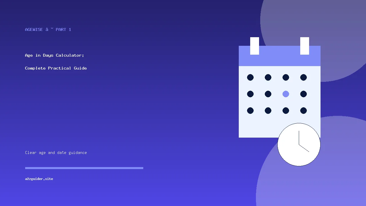 Age In Days Calculator step-by-step calculation illustration